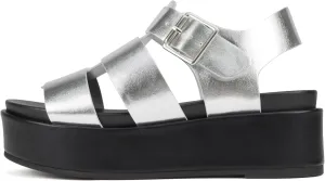 Soda "Bossi ~ Women Round Toe Flatform Fisherman Wedge Sandals with Adjustable Buckle
