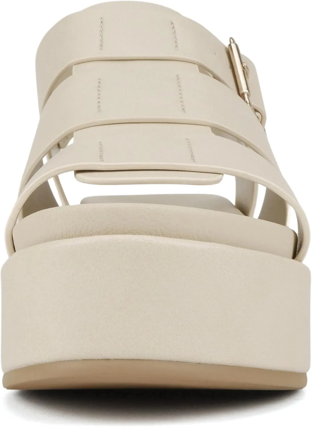 Soda "Bossi ~ Women Round Toe Flatform Fisherman Wedge Sandals with Adjustable Buckle