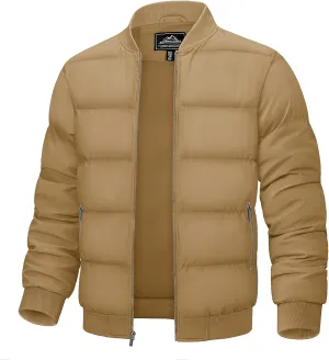 TACVASEN Puffer Jacket Men Quilted Mens Lightweight Jackets Water-Resistant Warm Padded Comfortable for Winter