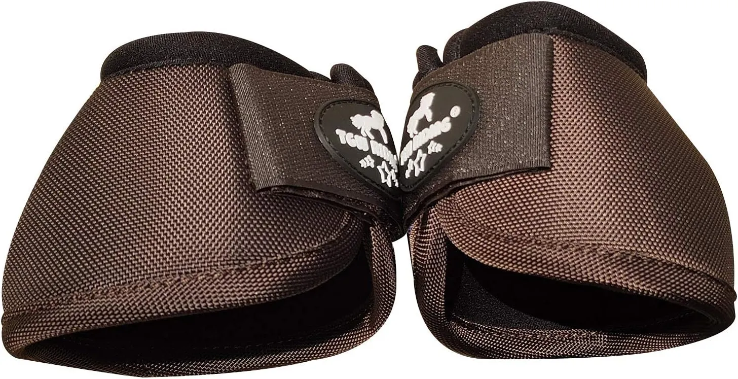 TGW RIDING 2520D Horse Bell Boots No-Turn Horse Bell Boots, Equine Ballistic Hoof Overreach Bell Boot, Pair