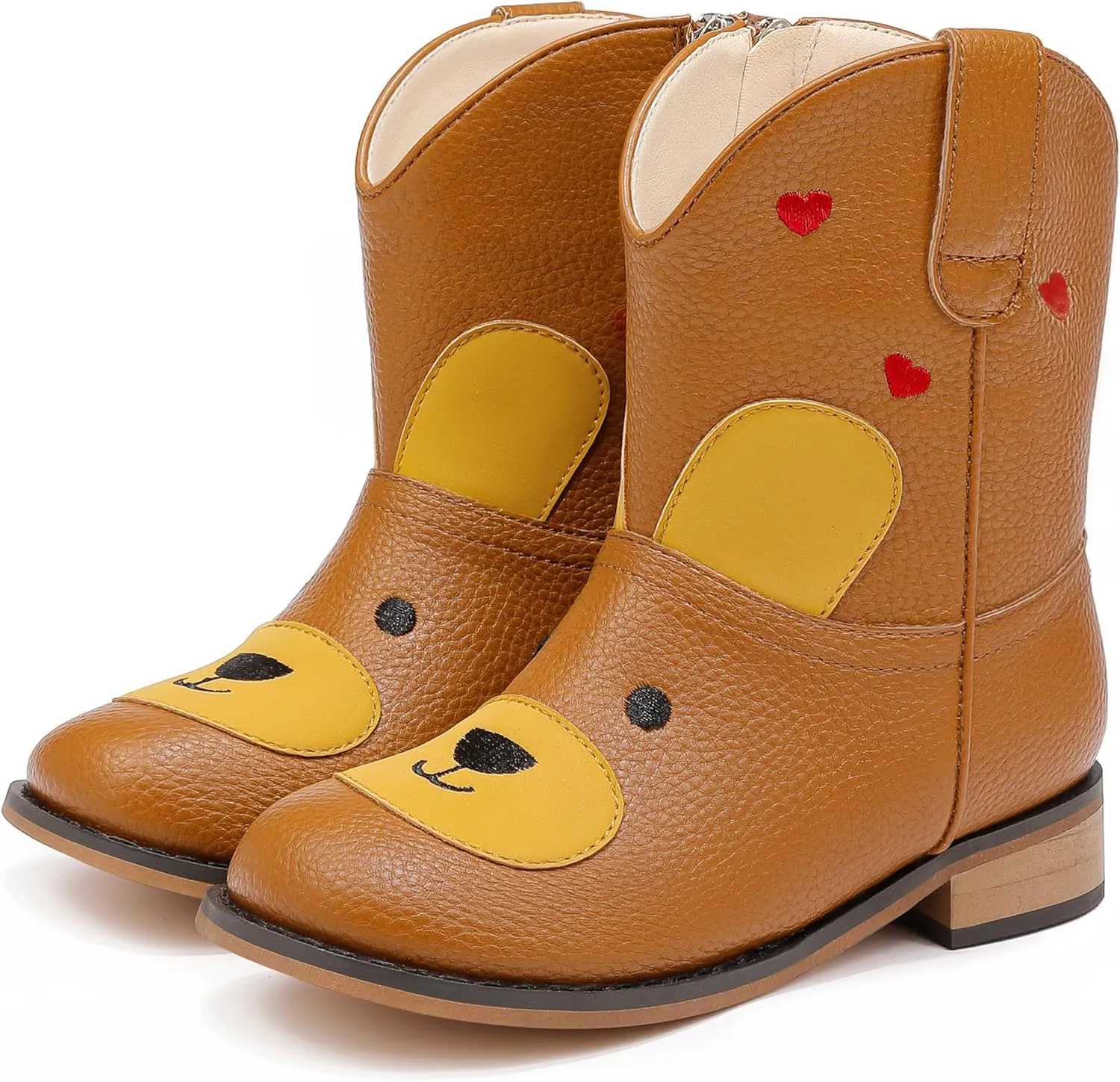 Toddler Girls Cowgirl Boots Cowboy Boots for Boys Little Kids Boot Animal Zipper Ankle Western Riding Shoes Birthday Party Wedding
