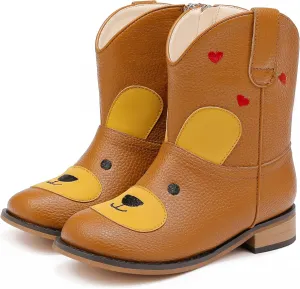 Toddler Girls Cowgirl Boots Cowboy Boots for Boys Little Kids Boot Animal Zipper Ankle Western Riding Shoes Birthday Party Wedding