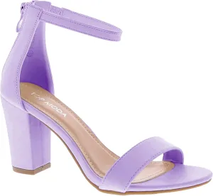 TOP MODA Hannah-1 Ankle Strap Dressy High Heel Sandal, Non-slip Sole, For Wedding, Party, Prom, Evening Wear, or Any Occasion, Sleek Style Block Heel Sandals