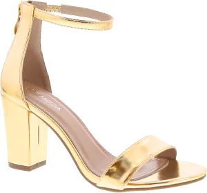 TOP MODA Hannah-1 Ankle Strap Dressy High Heel Sandal, Non-slip Sole, For Wedding, Party, Prom, Evening Wear, or Any Occasion, Sleek Style Block Heel Sandals
