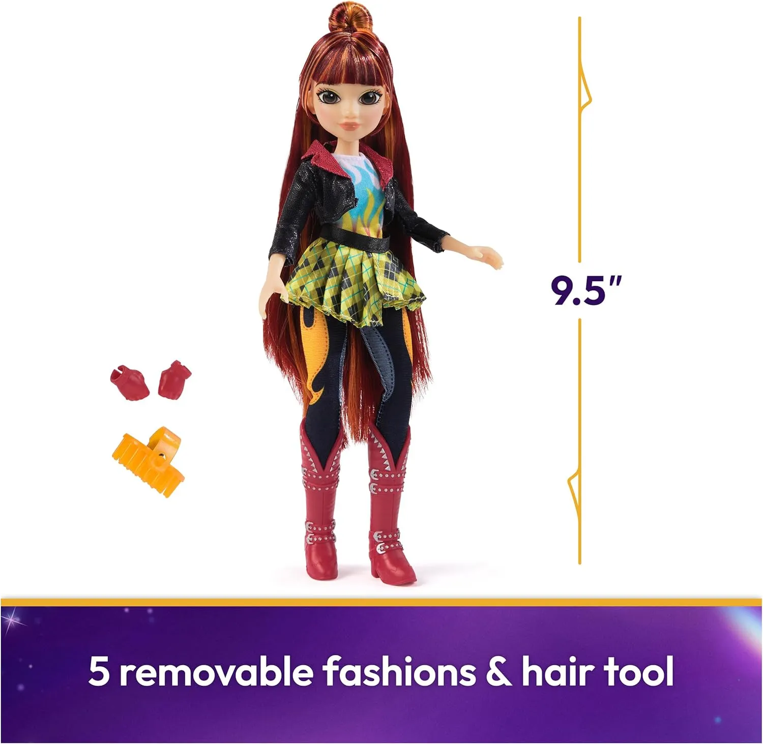 Unicorn Academy, Valentina Doll with 5 Accessories, 9.5”, Dolls & Unicorn Toys for Girls Ages 4 and up