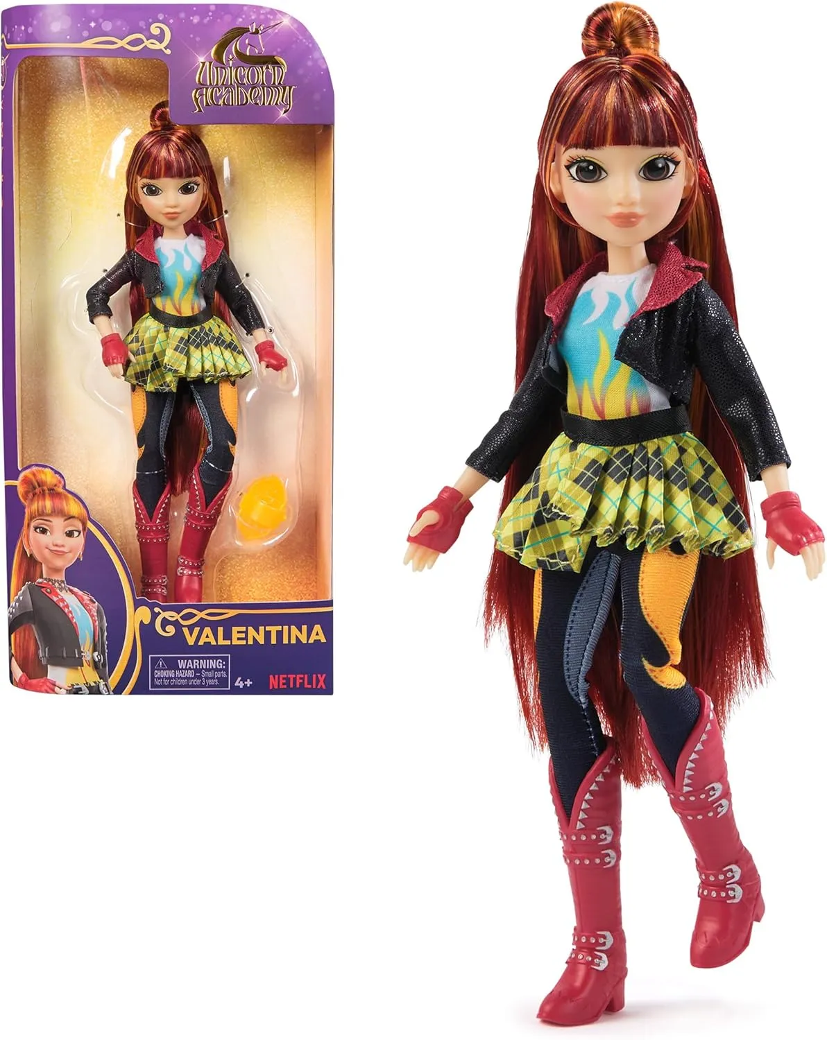 Unicorn Academy, Valentina Doll with 5 Accessories, 9.5”, Dolls & Unicorn Toys for Girls Ages 4 and up