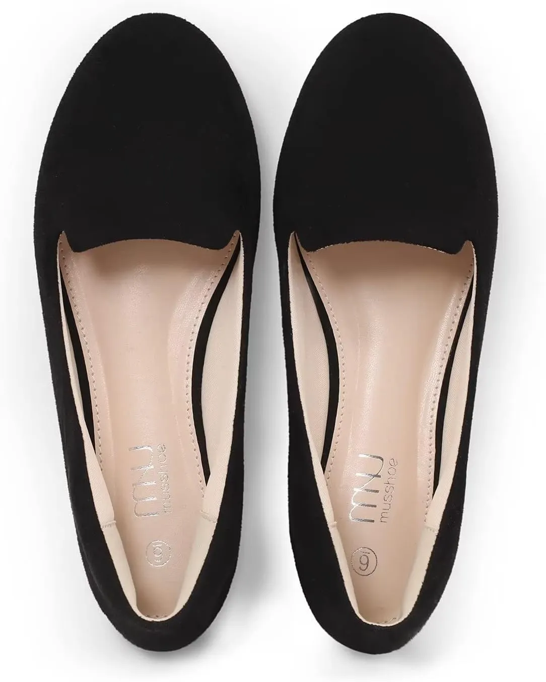 USSHOE Flats Shoes for Women Slip on Round Toe Comfortable Women's Flats Ballet Flats Shoes Loafers