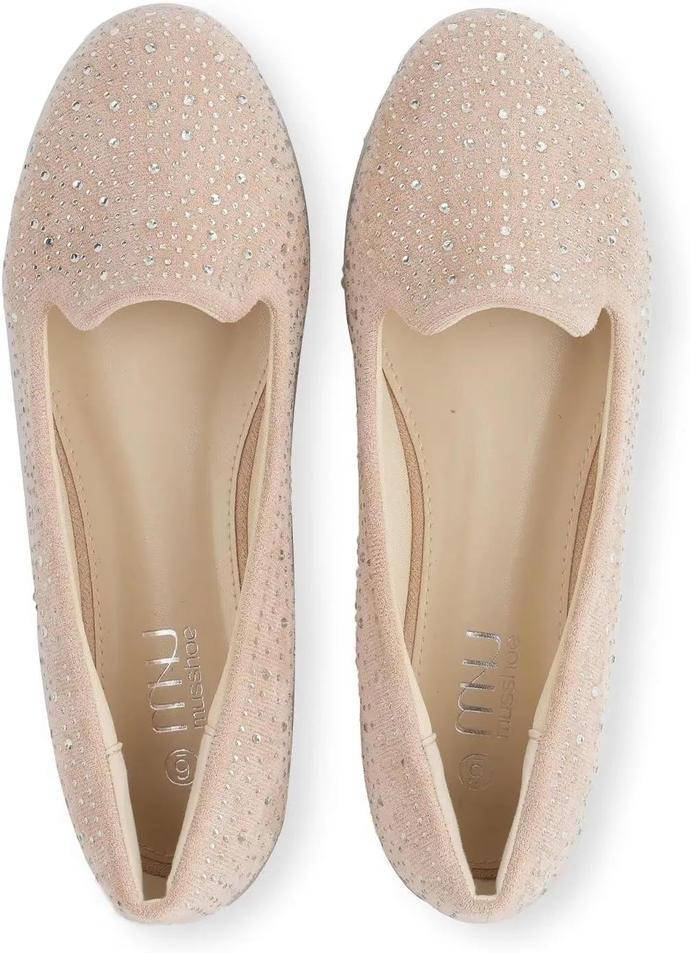 USSHOE Flats Shoes for Women Slip on Round Toe Comfortable Women's Flats Ballet Flats Shoes Loafers