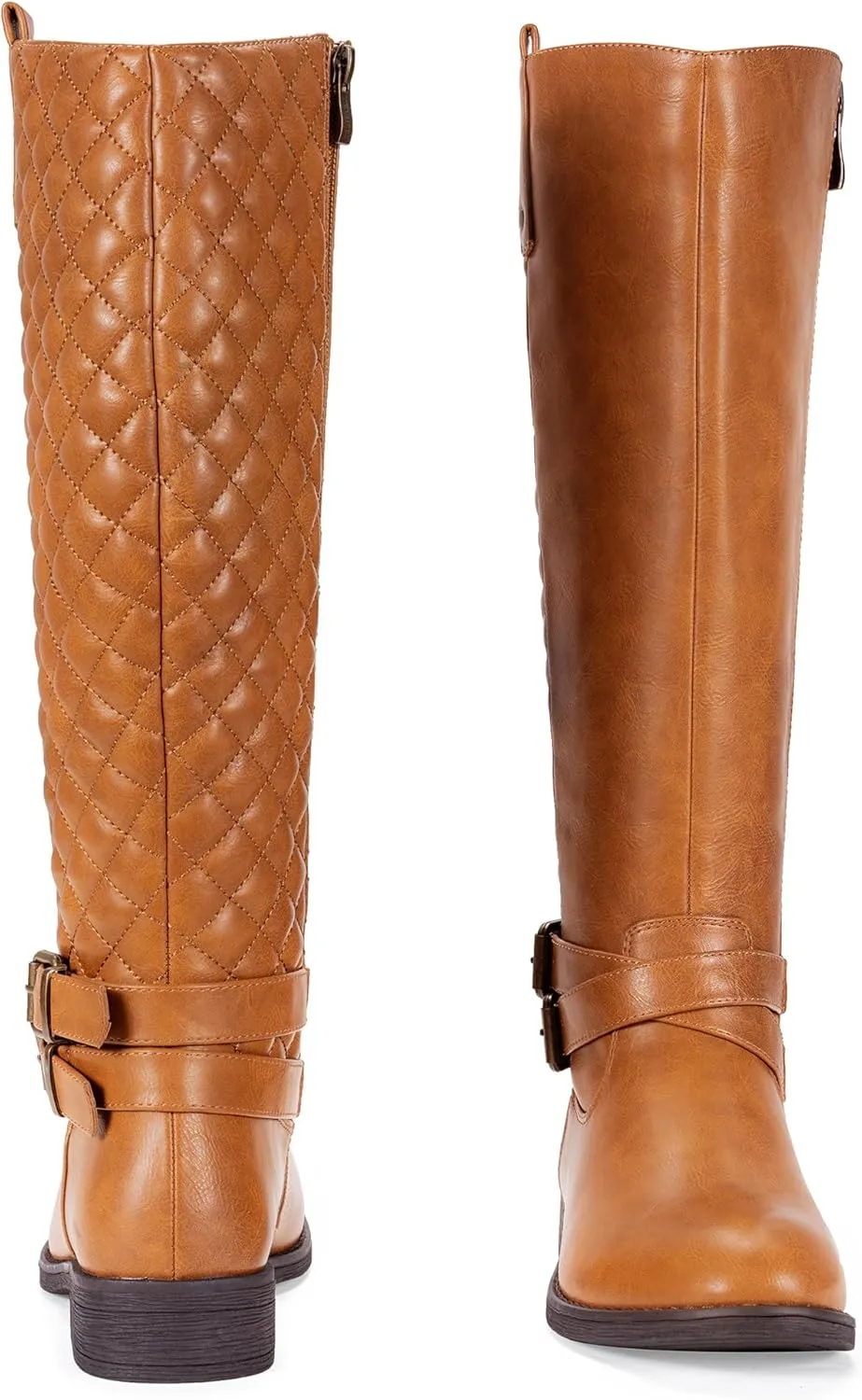 Vepose Women's 949 Knee High Boots,Tall Riding Boots Low Heel with Wide Calf