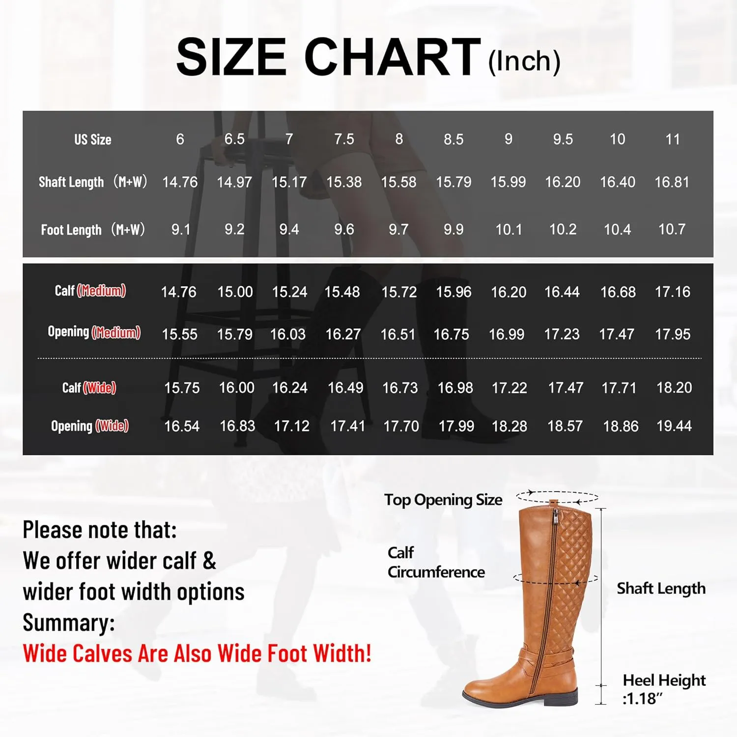Vepose Women's 949 Knee High Boots,Tall Riding Boots Low Heel with Wide Calf