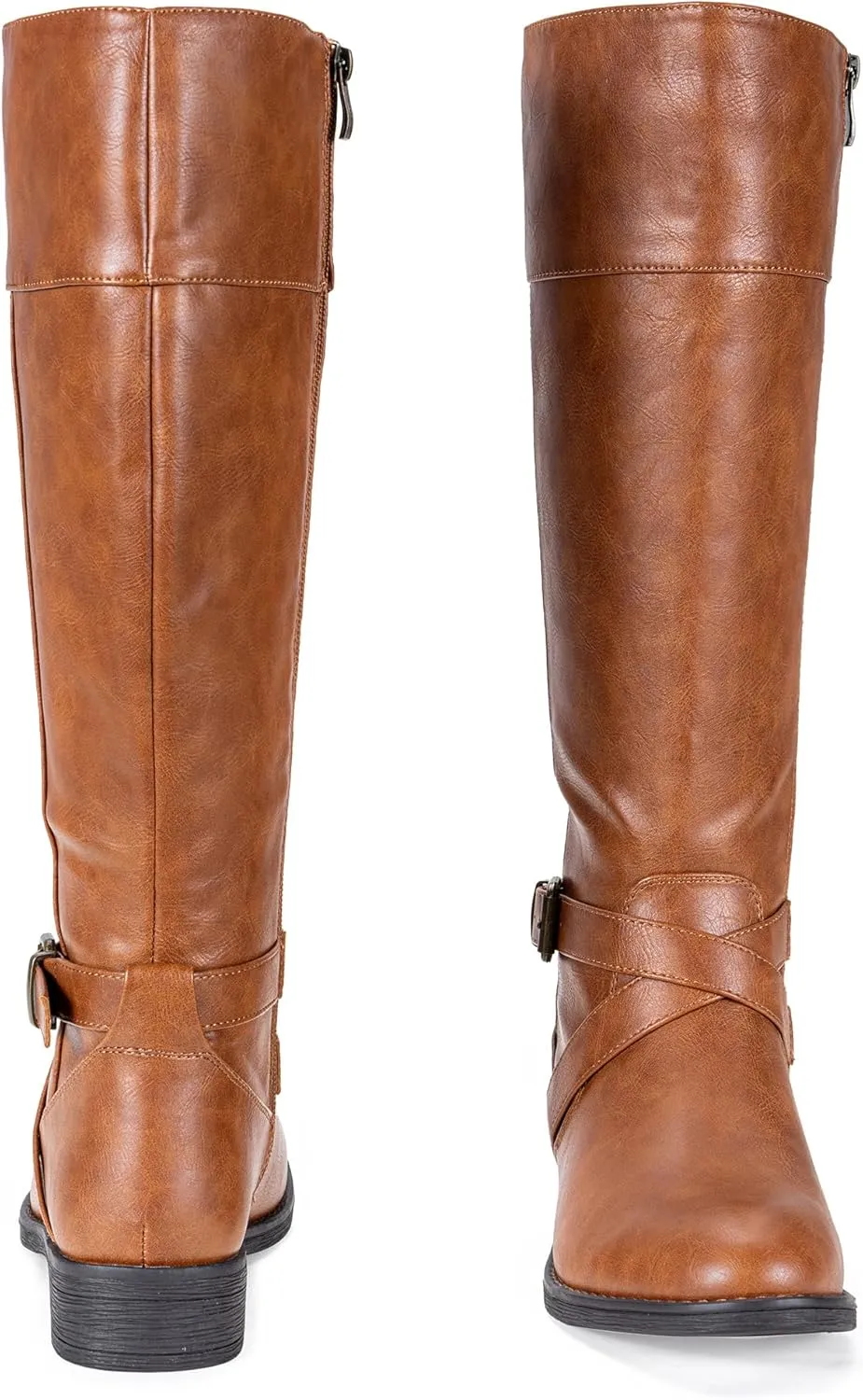Vepose Women's 949 Knee High Boots,Tall Riding Boots Low Heel with Wide Calf