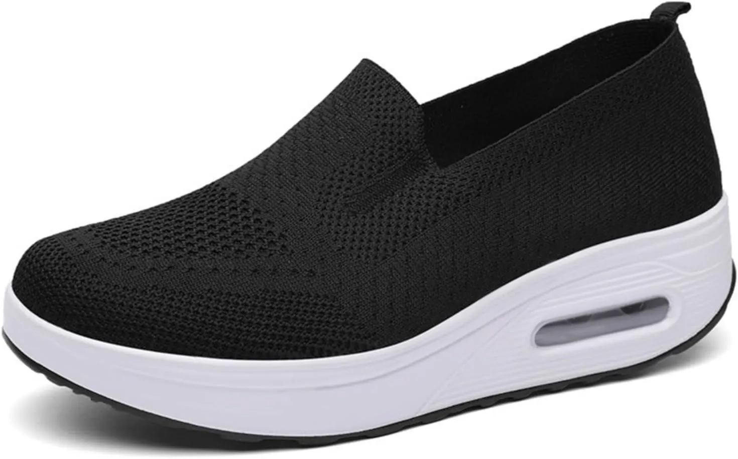 Vogany Orthopedic Sneakers Women, Mesh Platform Sneakers, Slip On Breathable Walking Shoes, Work Loafers with Arch Support