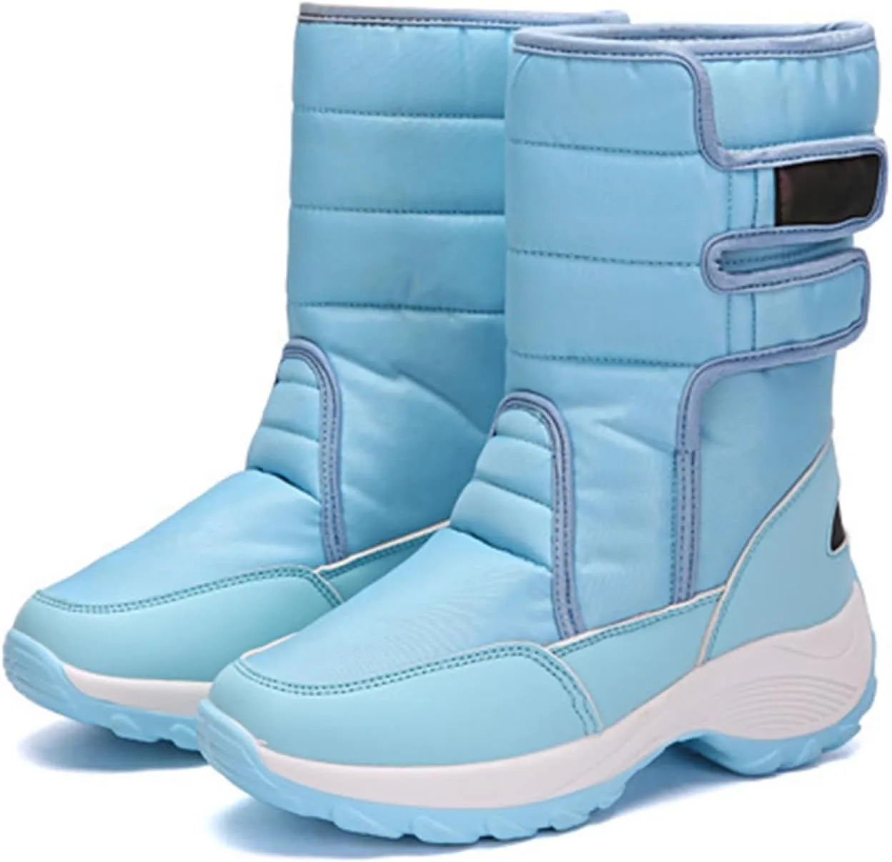 Warm Snow Boots for Women Winter High Top Bootie Anti-Slip Fur Lined Ankle Short Boots Waterproof Slip On Outdoor Shoes