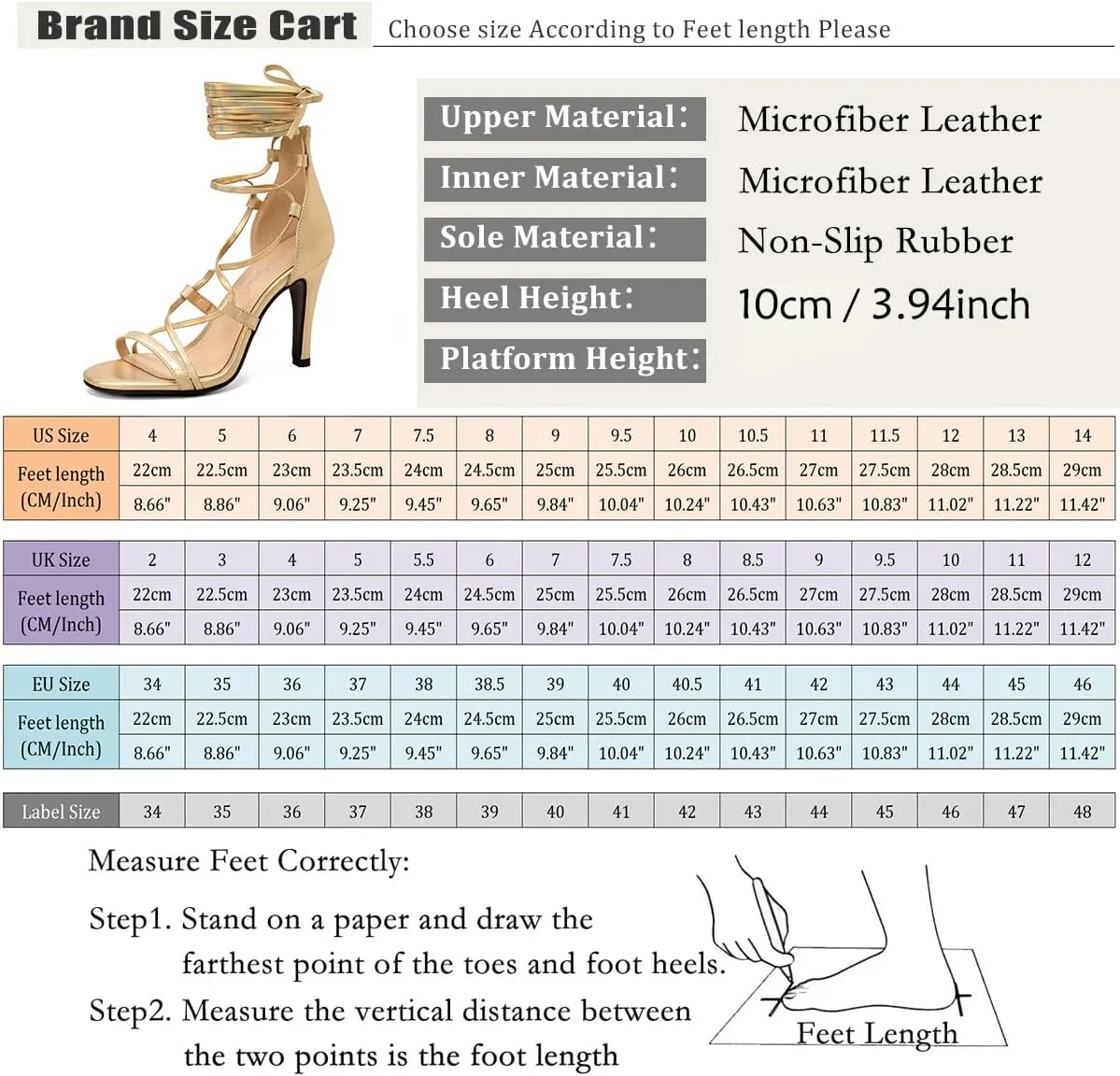 Women Sexy Leg Tie Up Sandals Knee High Stiletto High Heels Criss Cross Gladiator Sandals