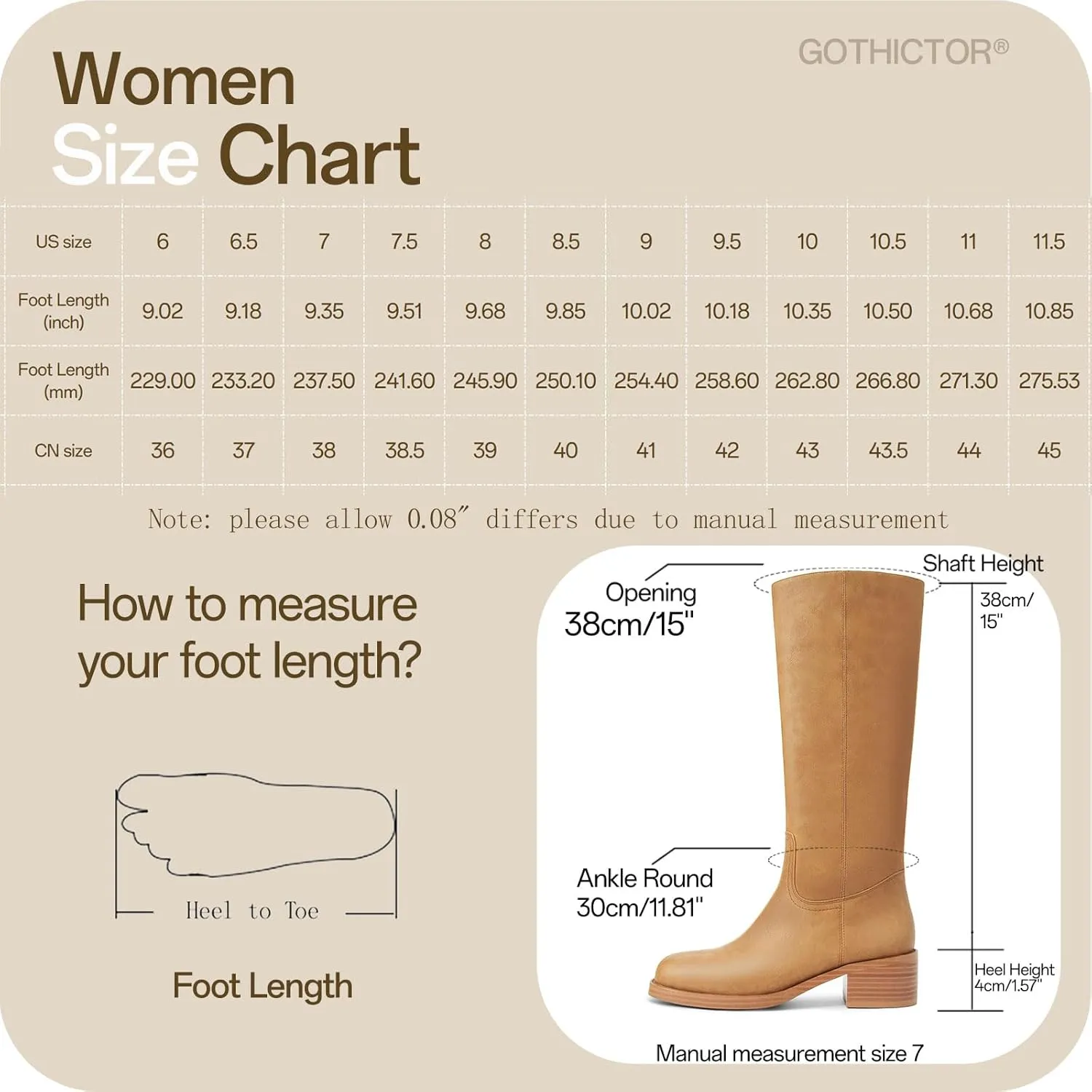 Women's Banana Knee High Boots Square Toe Chunky Block Heel Long Boots for Women Comfortable Low Heel Pull on Wide Calf Riding Boots