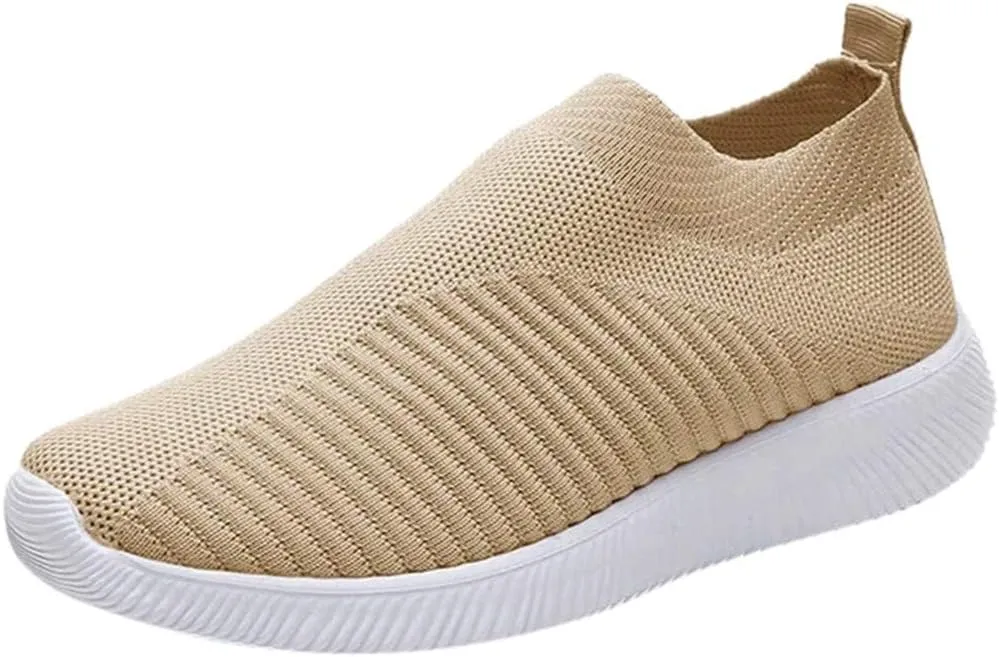 Women's Lightweight Slip On Walking Running Shoes Tennis Shoes Womens Lether Men Casual Dress Shoes Women Shoes Sneakers Steel Toe Tennis Shoe Loafers Shoe