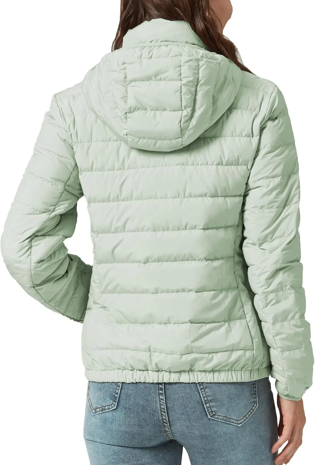 Women's Packable Puffer Jacket Hooded Lightweight Puffy Jackets Windproof Winter Coat
