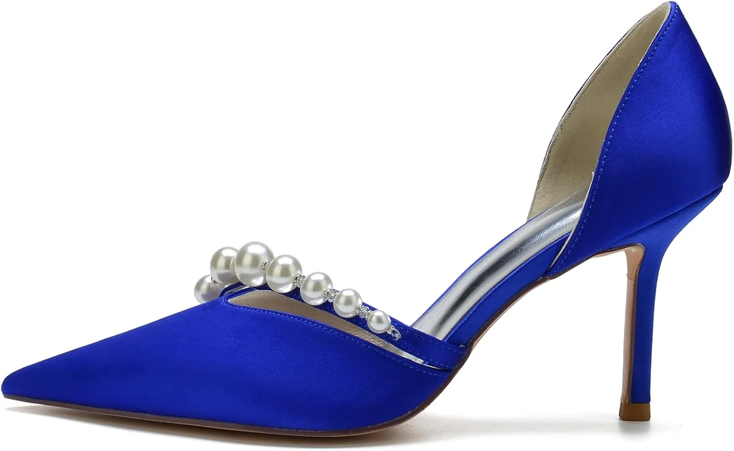 Women's Pumps High Heels Pearls Closed Toe Stiletto Heel Evening Party Slip-on Wedding Comfortable Dress Shoes