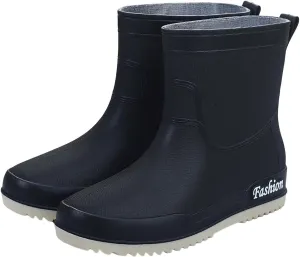 Womens Rain Boots Knee High Mens Grounded Footwear Black Booties Heels Barefoot Shoes Women's Mid Calf Rain Boots Waterproof Lightweight Womens Winter Boots