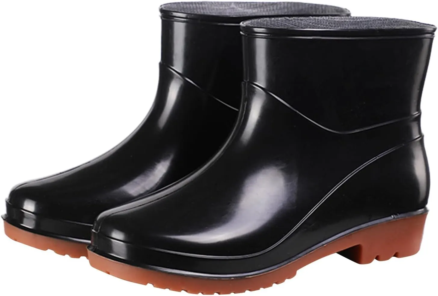 Womens Rain Boots Wide Mens Grounded Footwear Boots Ankle Booties Heels Non Slip Work Barefoot Shoes Mid Calf Rain Boots for Women,Waterproof Garden Knee High Boots