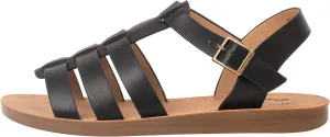 Womens Sandals Fisherman Gladiator Ankle Buckle Flats JAZMINE