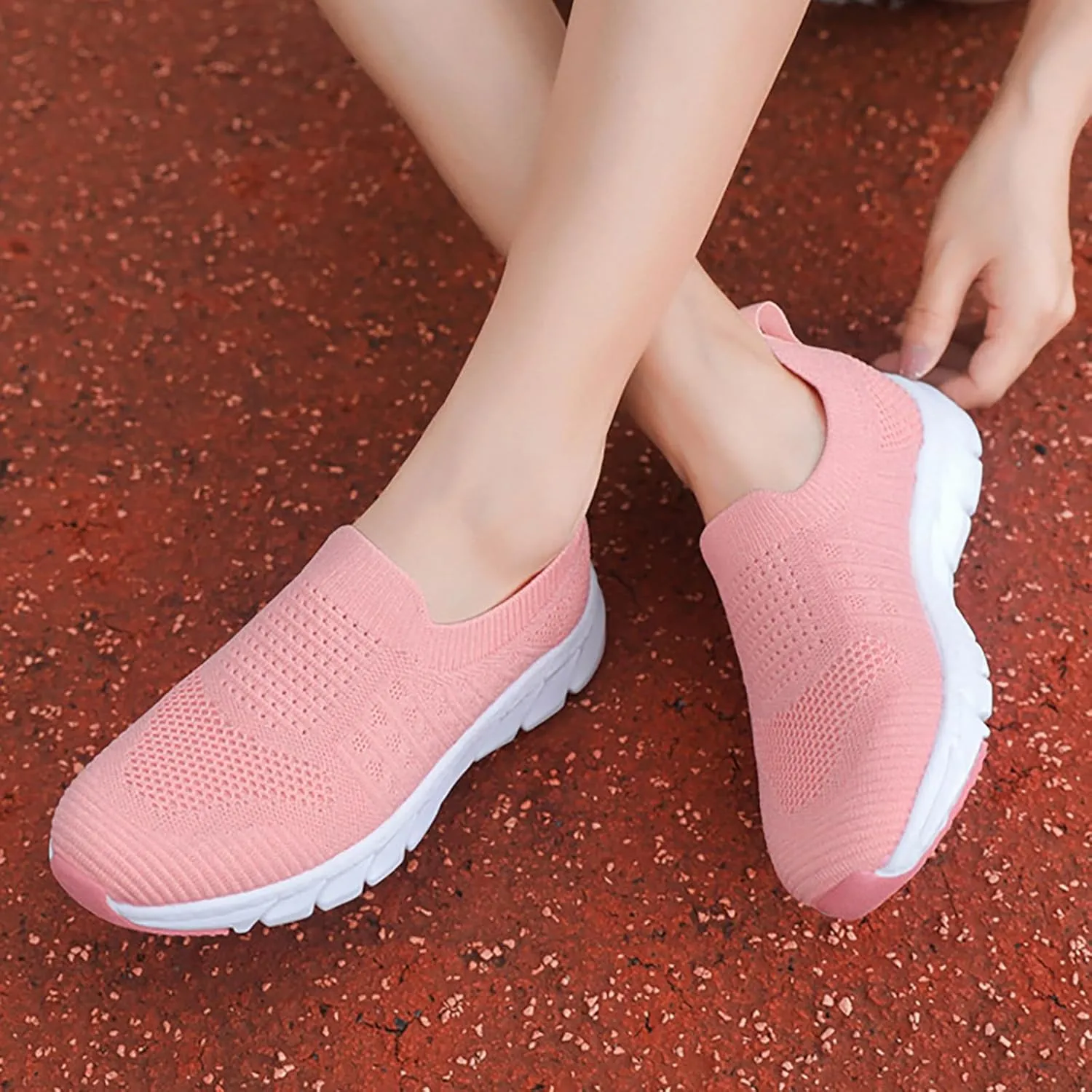 Womens Walking Shoes Sock Casual Ladies Fashion Sneakers Tennis Shoes Womens Casual Women Casual Shoes Walking Sneakers Platform Tennis Shoe Loafers Casual Slip On