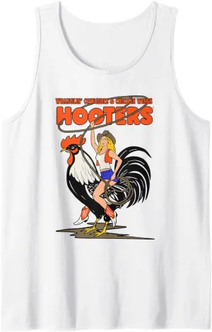 Wranglin' Cowgirl Riding Rooster Tank Top