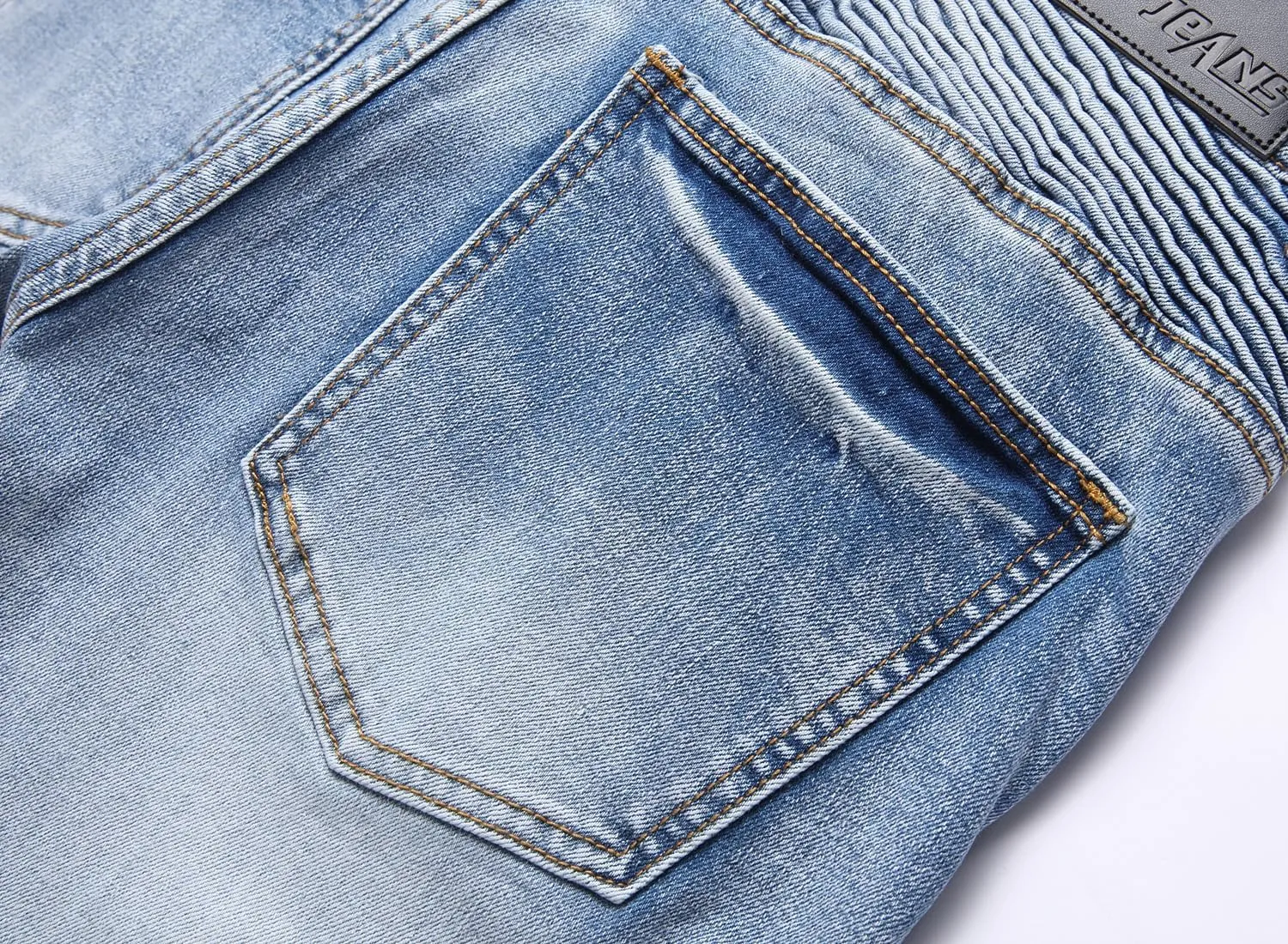 XIMXIMMTIAN Mens Slim Fit Jeans Stretch Ripped Biker Jeans for Men Fashion Straight Comfort Flex Waist Casual Denim Pants
