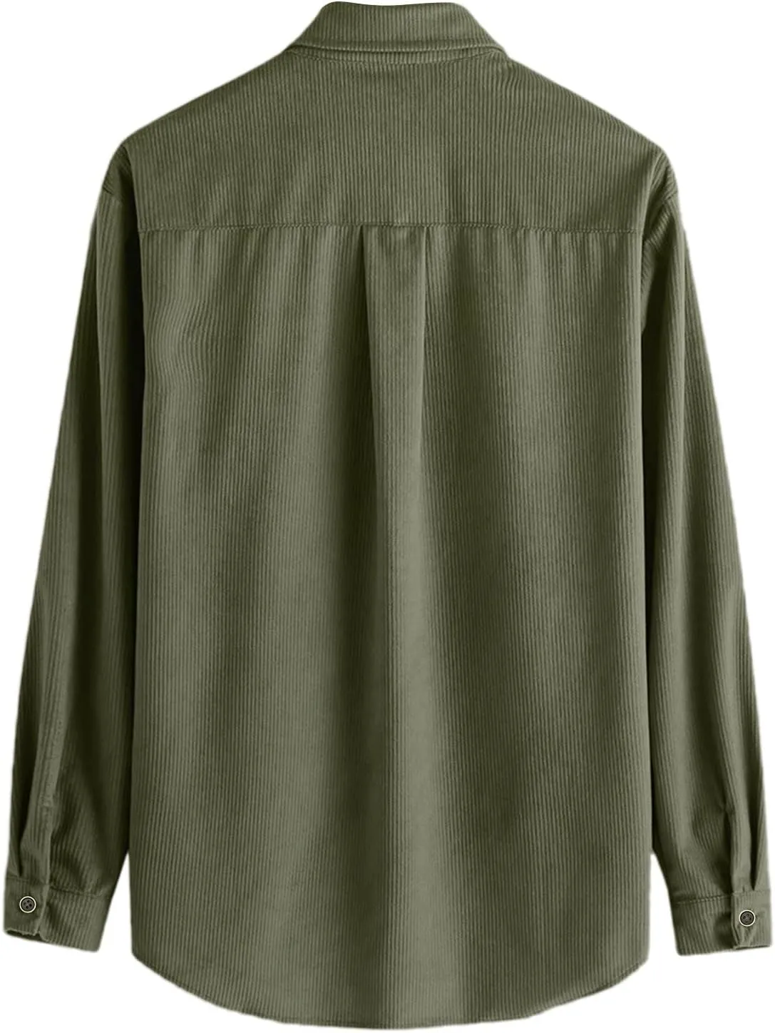 ZYXTIM Mens Corduroy Shirts Button Down Lapel Cargo Shirts Long Sleeve Casual Work Tops Hiking Fishing Camping Trave Tops